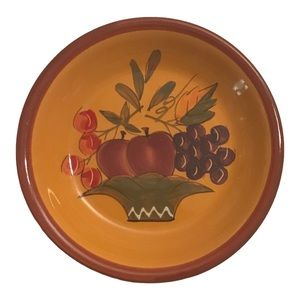 Marketplace Ceramic little Fruit Plates set of 4.